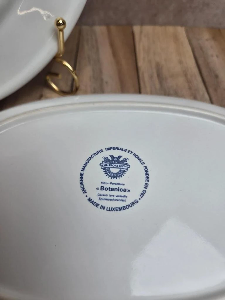 Lot of 2 plates Villeroy & Boch Botanica – glass-porcelain – Luxembourg – photo 8